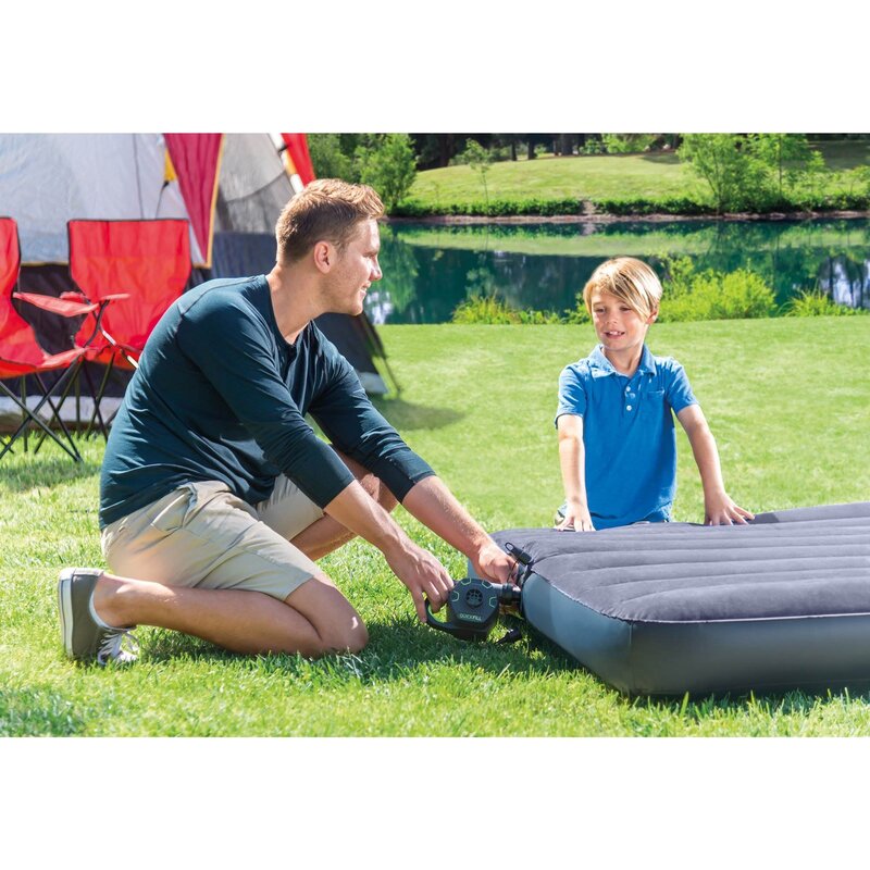 Intex Kidz Camping Travel Air Mattress W Pump 120 Volt Electric Air Bed Pump